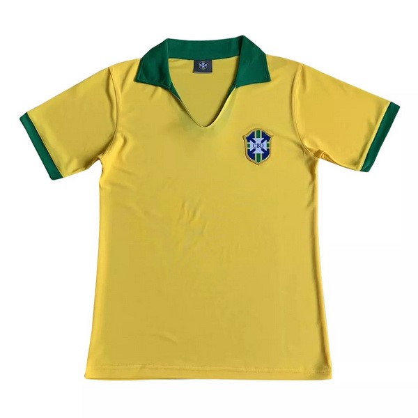 Maillot Domicile Brésil 1992/93 – Umbro – Taille L – Jaune – Vintage