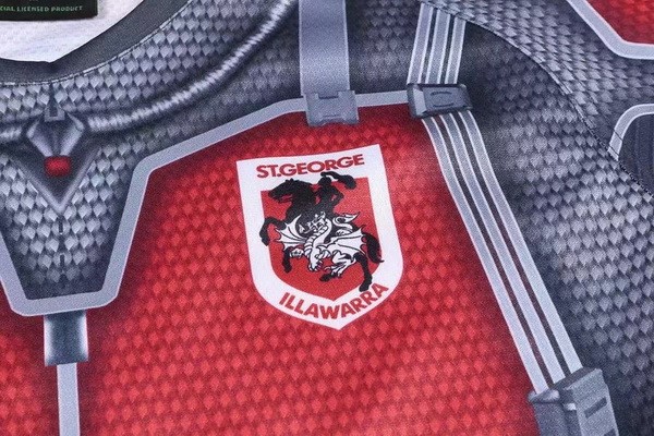 Maillot De Rugby St George Illawarra Dragons - Iron Man - Australie - Taille XL
